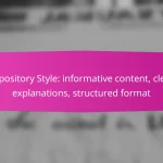 Blogging Style: conversational tone, relatable content, audience engagement
