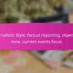 Blogging Style: conversational tone, relatable content, audience engagement